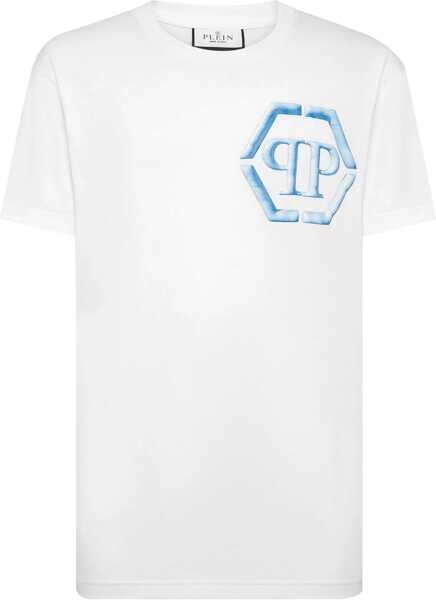 Tricouri Philipp Plein T-Shirt With Logo WHITE Barbati (BM 14010395) 1