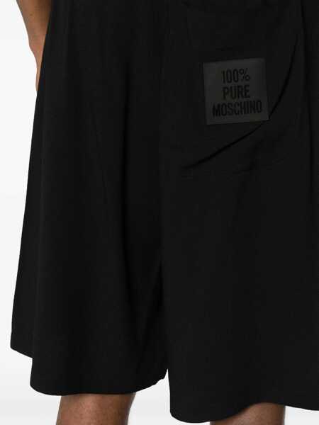 Pantaloni scurti Moschino Bermuda With Logo BLACK Barbati (BM 14010524) 5