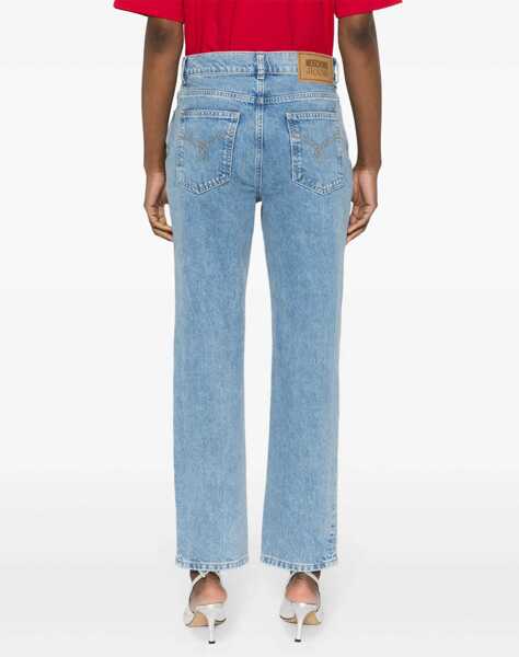 Blugi skinny MOSCHINO JEANS Boyfriend Pants DENIM Femei (BM 14010629) 4