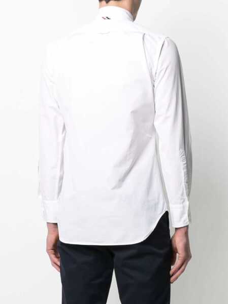 Camasi casual Thom Browne Button Down Shirt WHITE Barbati (BM 14010905) 4