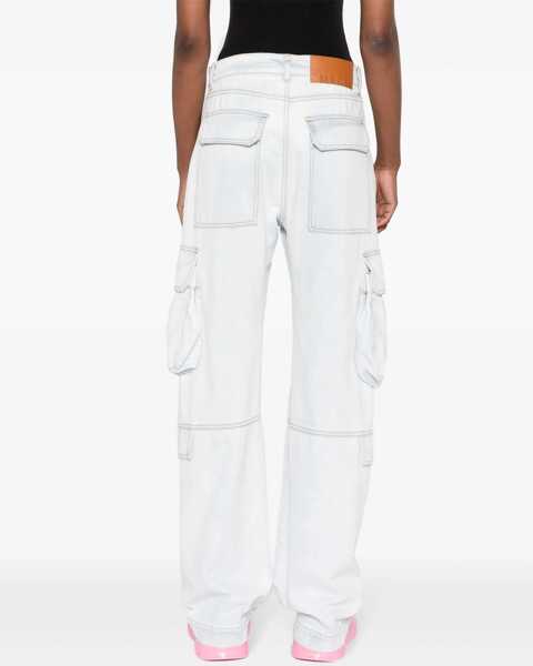 Blugi evazati MSGM Denim Cargo Pants DENIM Femei (BM 14010938) 4