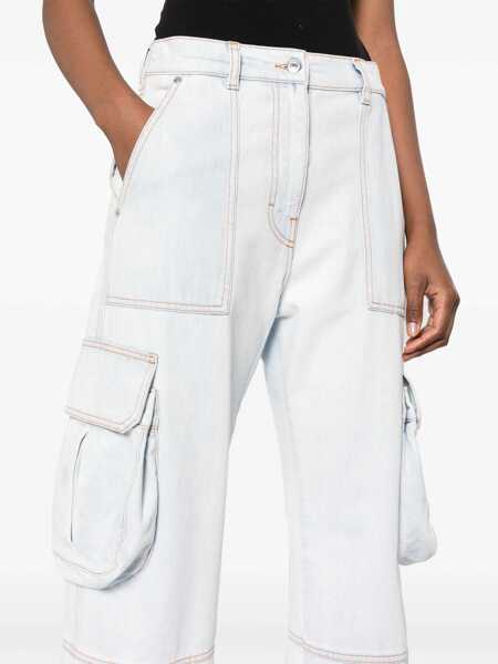 Blugi evazati MSGM Denim Cargo Pants DENIM Femei (BM 14010938) 5