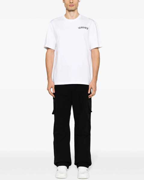 Tricouri Versace T-Shirt With Logo WHITE Barbati (BM 14011007) 2