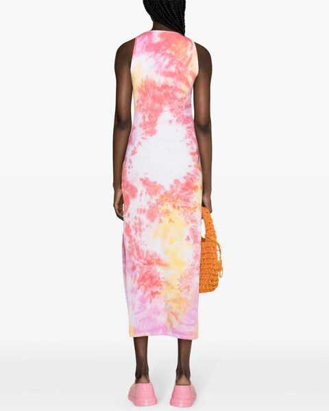 Rochii casual MSGM Dress With Tie & Dye Treatment MULTICOLOUR Femei (BM 14011133) 4