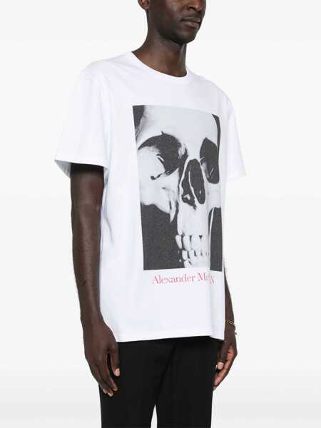 Tricouri Alexander McQueen Skull Print T-Shirt WHITE Barbati (BM 14011178) 3