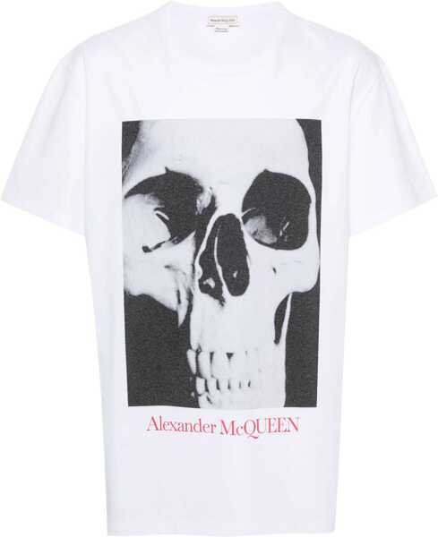 Tricouri Alexander McQueen Skull Print T-Shirt WHITE Barbati (BM 14011178) 1