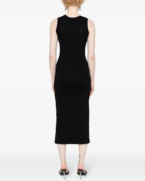 Rochii casual Moschino Buttoned Dress BLACK Femei (BM 14011286) 4