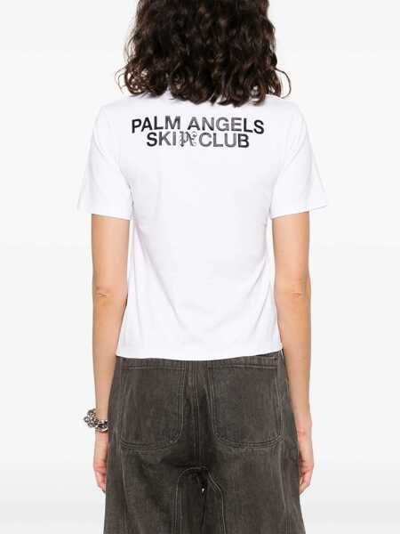 Tricouri Palm Angels Palm Ski Club T-Shirt WHITE Femei (BM 14011322) 4