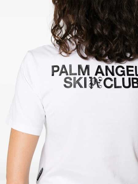 Tricouri Palm Angels Palm Ski Club T-Shirt WHITE Femei (BM 14011322) 5