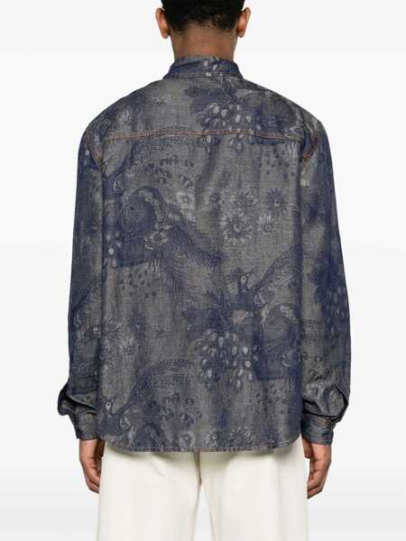 Camasi casual ETRO Paisley Pattern Shirt DENIM Barbati (BM 14011358) 4