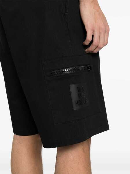 Pantaloni scurti Moschino Bermuda With Logo BLACK Barbati (BM 14011778) 5