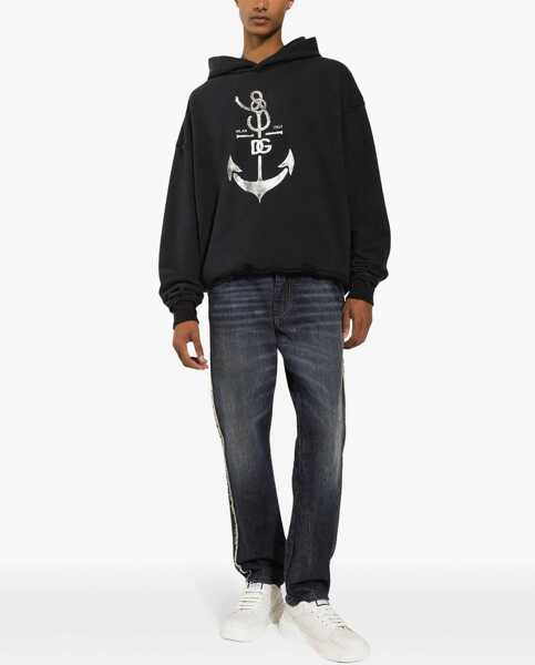 Bluze de trening Dolce & Gabbana Sweatshirt With Navy Print BLUE Barbati (BM 14012435) 2