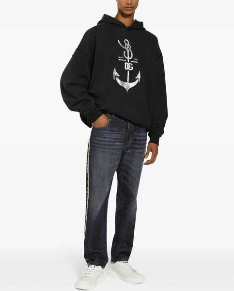 Bluze de trening Dolce & Gabbana Sweatshirt With Navy Print BLUE Barbati (BM 14012435) 3