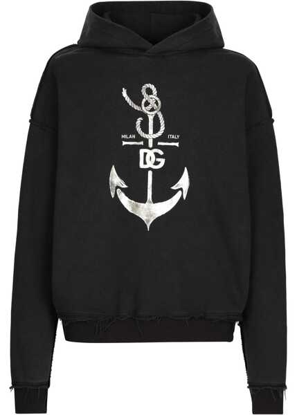 Bluze de trening Dolce & Gabbana Sweatshirt With Navy Print BLUE Barbati (BM 14012435) 1