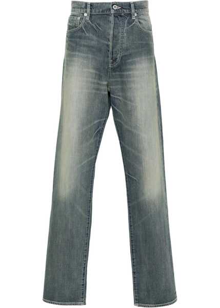 Blugi drepti Kenzo Asagao Straight Jeans Kenzo Creations BLUE Barbati (BM 14012546) 1