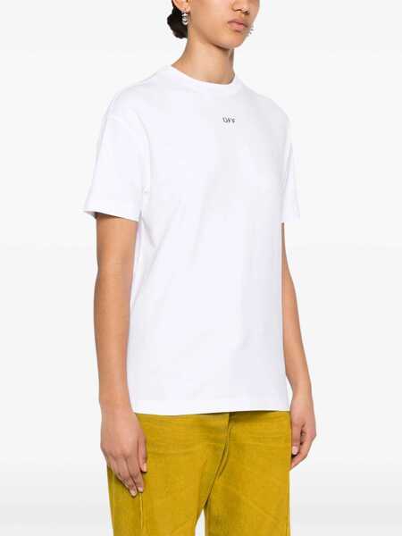 Tricouri Off-White T-Shirt With Logo WHITE Femei (BM 14012570) 3