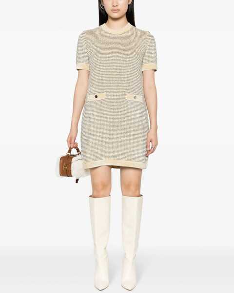 Rochii casual Tory Burch Velvet Dress IVORY Femei (BM 14013137) 2