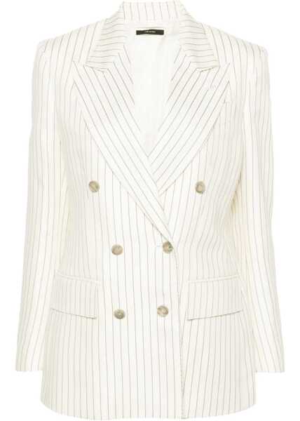 Sacouri Tom Ford Double-Breasted Jacket Wallis POWDER Femei (BM 14013395) 1