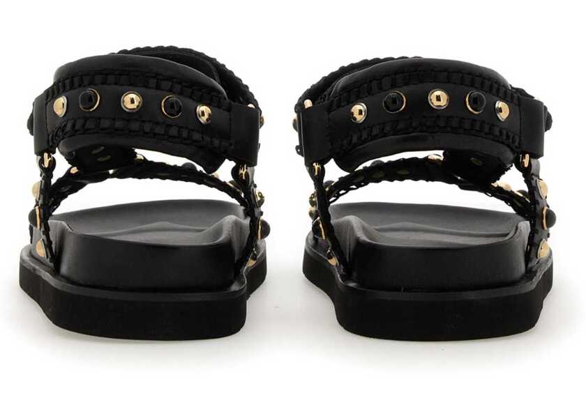 Sandale ASH Leather Sandal BLACK Femei (BM 14013401) 4