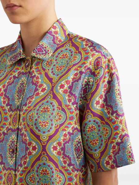 Bluze ETRO Printed Silk Shirt MULTICOLOUR Femei (BM 14013653) 4