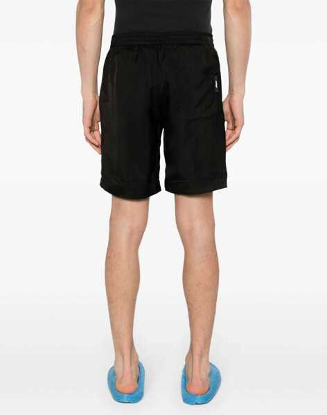Pantaloni scurti MSGM Short With Logo BLACK Barbati (BM 14013686) 4