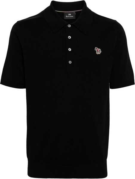 Tricouri Polo Paul Smith Polo Shirt With Zebra Patch BLACK Barbati (BM 14014049) 1