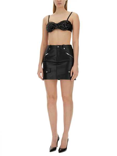 Bluze MOSCHINO JEANS Sequined Top BLACK Femei (BM 14014187) 2