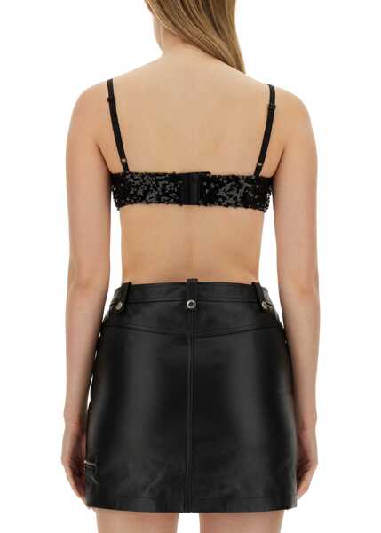 Bluze MOSCHINO JEANS Sequined Top BLACK Femei (BM 14014187) 3