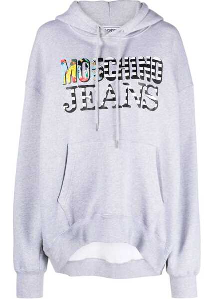 Bluze de trening MOSCHINO JEANS Sweatshirt With Logo GREY Femei (BM 14014199) 1