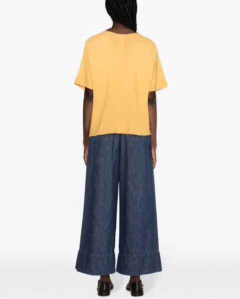 Pulovere casual Fabiana Filippi Cotton Tops. ORANGE Femei (BM 14014229) 4