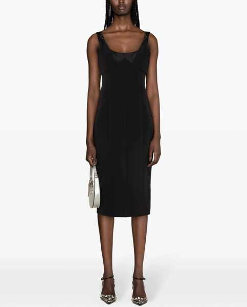 Rochii casual Versace Jeans Couture Dress With Buckles BLACK Femei (BM 14014352) 2