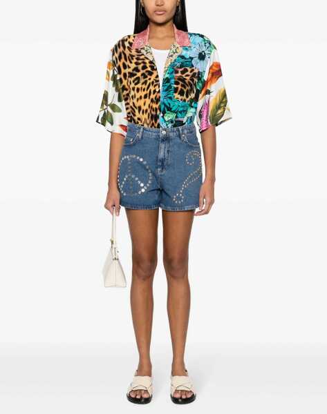 Pantaloni scurti MOSCHINO JEANS Denim Bermuda Shorts BLUE Femei (BM 14014451) 2