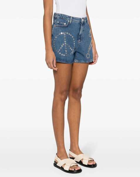 Pantaloni scurti MOSCHINO JEANS Denim Bermuda Shorts BLUE Femei (BM 14014451) 3