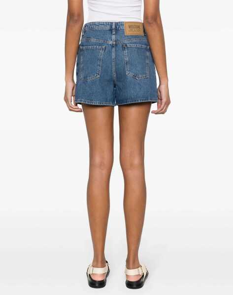Pantaloni scurti MOSCHINO JEANS Denim Bermuda Shorts BLUE Femei (BM 14014451) 4