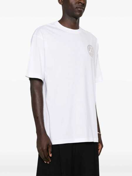 Tricouri Versace Jeans Couture T-Shirt With Logo WHITE Barbati (BM 14015006) 3