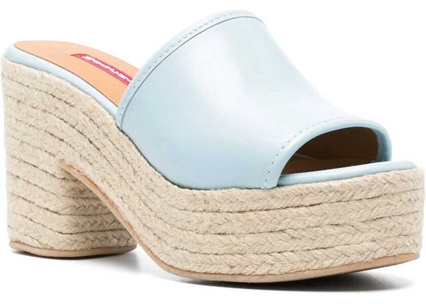 Sandale MOSCHINO JEANS Denim Footbed. BABY BLUE Femei (BM 14015087) 2