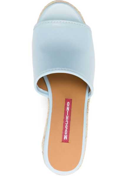 Sandale MOSCHINO JEANS Denim Footbed. BABY BLUE Femei (BM 14015087) 4