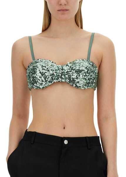 Bluze MOSCHINO JEANS Sequined Top BABY BLUE Femei (BM 14015129) 4