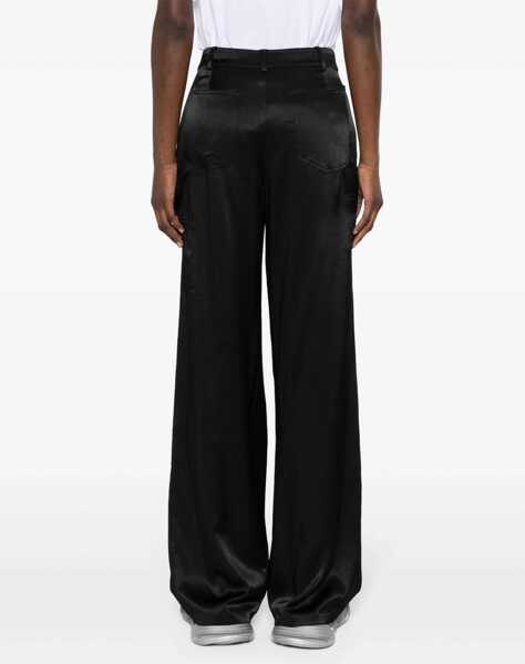 Pantaloni casual MOSCHINO JEANS Wide Leg Pants BLACK Femei (BM 14015132) 4