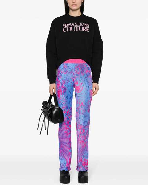 Hanorace Versace Jeans Couture Sweatshirt With Logo BLACK Femei (BM 14015159) 2