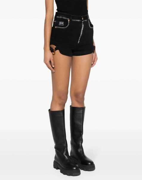 Pantaloni scurti Versace Jeans Couture Denim Shorts BLACK Femei (BM 14015513) 3