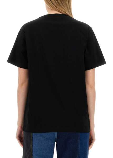 Tricouri MOSCHINO JEANS T-Shirt With Logo BLACK Femei (BM 14015624) 3