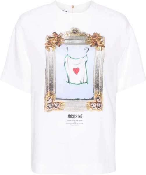 Tricouri Moschino Gone With The Wind T-Shirt WHITE Femei (BM 14015837) 1