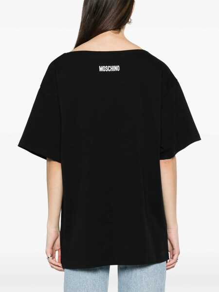 Tricouri Moschino Interlock Body Print T-Shirt BLACK Femei (BM 14015897) 4