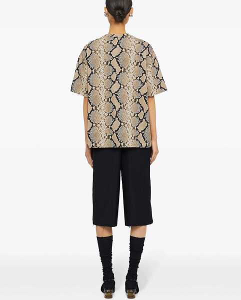 Tricouri Jil Sander T-Shirt With Animal Pattern ANIMALIER Femei (BM 14016053) 3