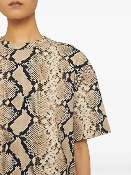 Tricouri Jil Sander T-Shirt With Animal Pattern ANIMALIER Femei (BM 14016053) 4