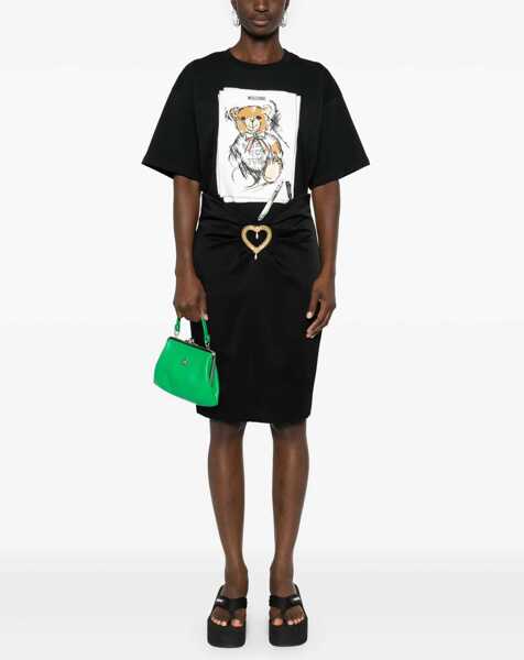 Fuste casual Moschino Heart Skirt BLACK Femei (BM 14016104) 2