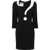 Moschino Crepe House Symbols Dress !? BLACK