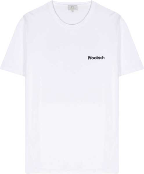 Tricouri Woolrich T-Shirt With Logo WHITE Barbati (BM 14016506) 1