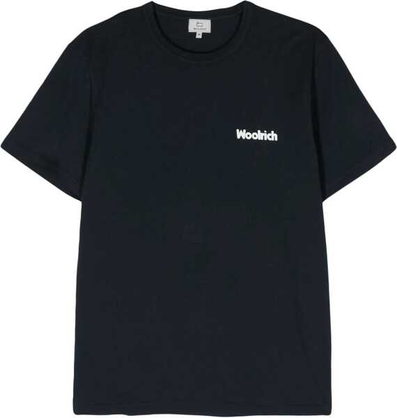 Tricouri Woolrich T-Shirt With Logo BLUE Barbati (BM 14016509) 1